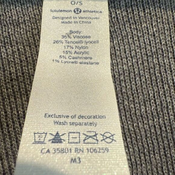 Lululemon After Asana Wrap 5% Cashmere OS - Picture 8 of 8